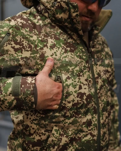 Куртка зимова Хантер Софтшелл Хижак піксель G-0822 40-42/3 40-42/3