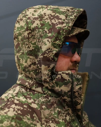 Куртка зимова Хантер Софтшелл Хижак піксель G-0822 40-42/3 40-42/3
