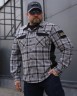Тактическая милитари Рубашка FCT Blackbeard демисезон в клетку Серо-оранжевая (1 номер) 40-42/3