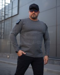 Лонгслів довгий рукав Зара сіра