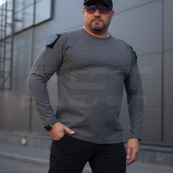 Лонгслив длинный рукав Зара серая