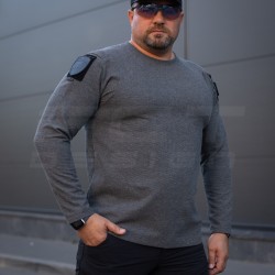 Лонгслив длинный рукав Зара серая