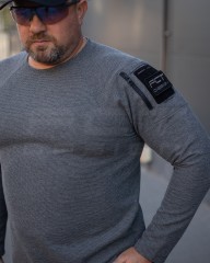 Лонгслів довгий рукав Зара сіра