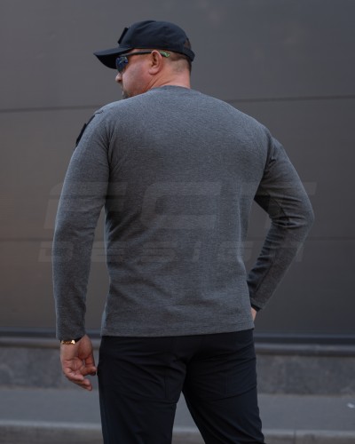 Лонгслів довгий рукав Зара сіра 44 44