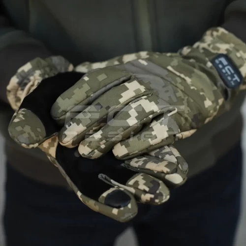 Рукавиці Софтшел піксель ЗСУ з Тачскрином утеплені M M