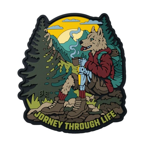 Шеврон/патч резиновый ПВХ “Путешественник по жизни“ 