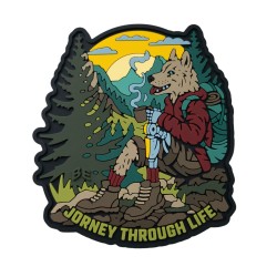 Шеврон/патч резиновый ПВХ “Путешественник по жизни“