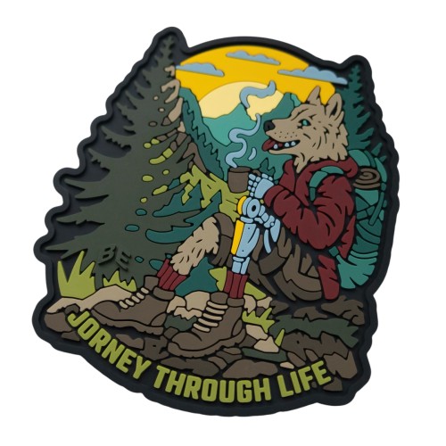 Шеврон/патч резиновый ПВХ “Путешественник по жизни“ 