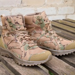 Ботинки тактические Варяг летние на сетке кожа Мультикам