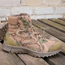 Ботинки тактические Варяг летние на сетке кожа Мультикам