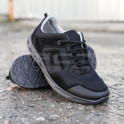 Кросівки тактичні літні S3 на сітці чорні