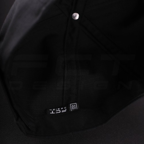 Кепка бейсболка тактична з липучкою ріп-стоп чорна 56 56