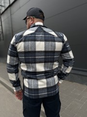 Тактична мілітарі Сорочка FCT утеплена в клітинку Синьо-біла (14 номер)