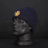 Шапка в'язана з кокардою ДСНС синя 56 56