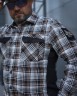 Тактична мілітарі Сорочка FCT Blackbeard демісезон в клітинку Сіро-помаранчева (13 номер) 40-42/3 40-42/3