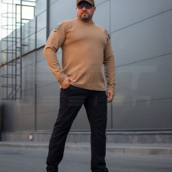 Лонгслив длинный рукав Зара койот