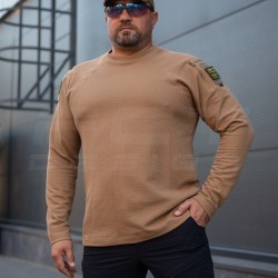 Лонгслив длинный рукав Зара койот