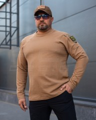 Лонгслів довгий рукав Зара койот