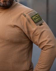 Лонгслів довгий рукав Зара койот