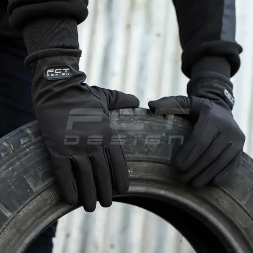 Рукавиці Софтшел чорні з Тачскріном утеплені M M