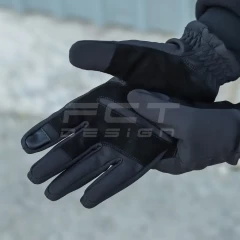 Рукавиці Софтшел чорні з Тачскріном утеплені