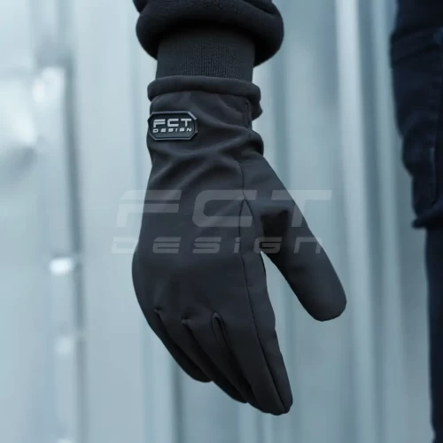 Рукавиці Софтшел чорні з Тачскріном утеплені M M