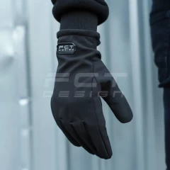 Рукавиці Софтшел чорні з Тачскріном утеплені