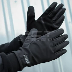 Рукавиці Софтшел чорні з Тачскріном утеплені
