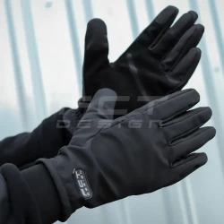 Рукавиці Софтшел чорні з Тачскріном утеплені