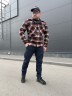 Тактическая милитари Рубашка FCT демисезон утепленная в клетку Красно-белая (15 номер)  40-42/3