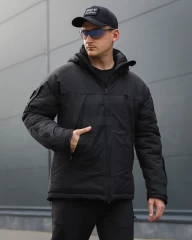 Куртка тактическая зимняя USA Американка черная