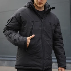 Куртка тактическая зимняя USA Американка черная