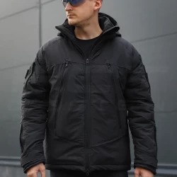 Куртка тактическая зимняя USA Американка черная