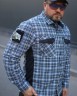 Тактическая милитари Рубашка FCT Blackbeard демисезон в клетку Синяя (8 номер) 40-42/3