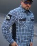 Тактическая милитари Рубашка FCT Blackbeard демисезон в клетку Синяя (8 номер) 40-42/3