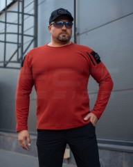 Лонгслів довгий рукав Зара Теракот