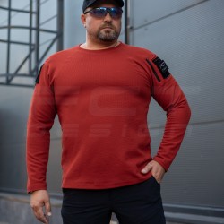 Лонгслив длинный рукав Зара Теракот