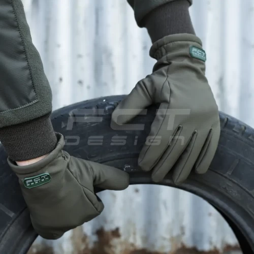 Рукавиці Софтшел хакі з Тачскріном утеплені M M