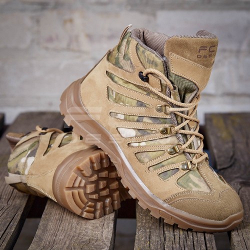 Черевики тактичні демісезонні Вікінг мембрана із вставками мультикам койот 36 36