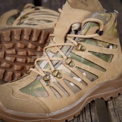 Черевики тактичні демісезонні Вікінг мембрана із вставками мультикам койот