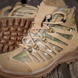 Ботинки тактические Викинг мембрана демисезонный койот со вставками Мультикам