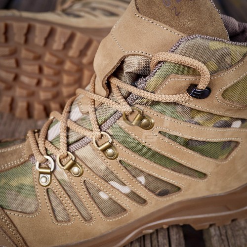 Черевики тактичні демісезонні Вікінг мембрана із вставками мультикам койот 36 36