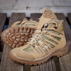 Черевики тактичні демісезонні Вікінг мембрана із вставками мультикам койот