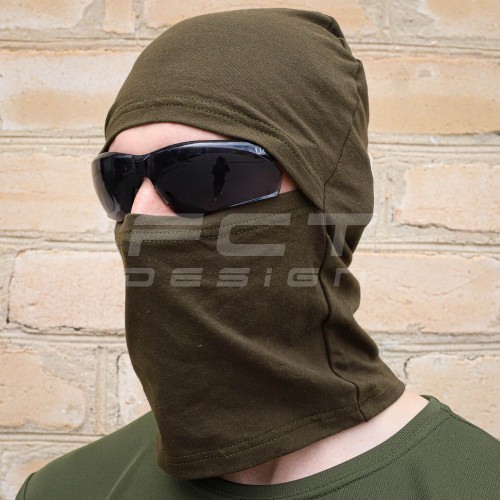 Шапка-маска балаклава Стрейч Кулір хакі