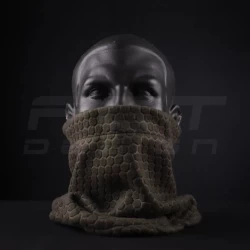 Бафф Гексагон с утяжкой,шарф-труба флис соты Хаки