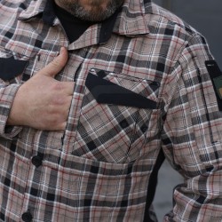 Тактична мілітарі Сорочка FCT Blackbeard демісезон в клітинку Тан (3 номер)