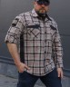 Тактична мілітарі Сорочка FCT Blackbeard демісезон в клітинку Тан (3 номер) 40-42/3 40-42/3