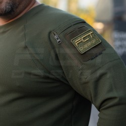 Лонгслив длинный рукав Зара хаки