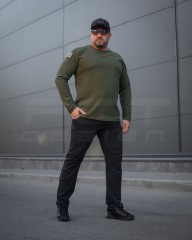 Лонгслів довгий рукав Зара хакі