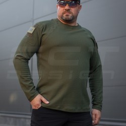 Лонгслив длинный рукав Зара хаки